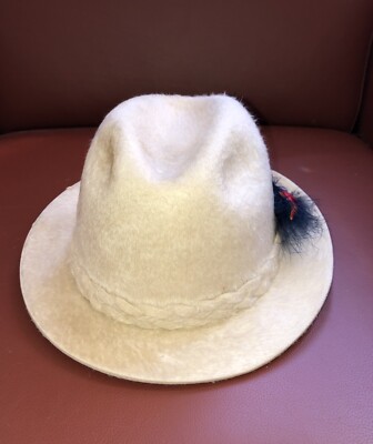 Vintage 1950's STETSON “THE IMPERIAL” Long Hair Beaver Fedora Hat