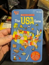 THE USA GAME Tin Box Edition  Scholastic University Games 100% COMPLETE