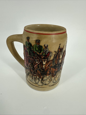 Budweiser Anheuser-Busch 1991 World Famous Clydesdales Stein 5.25''
