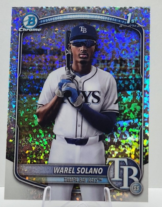 2025 Bowman Chrome - Prospects Warel Solano #BCP-225 Mini-Diamond Refractor (RC)