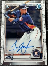 Taylor Jones Houston Astros 2020 Bowman Chrome CPA-TJ  1st Bowman Chrome Auto