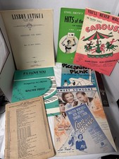 1930s  50s Vintage Sheet Music Mixed Piano/Organ Song Lot   As Is