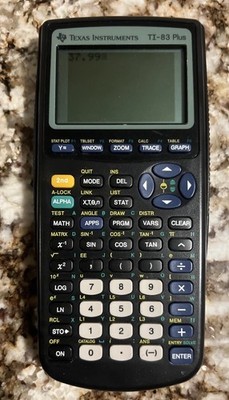Texas Instruments TI-84 Plus Graphing Calculator w/Cover - Good Condition!