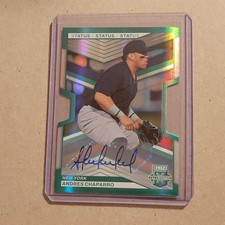 2023 Panini Elite Extra Edition Andres Chaparro Green Die-Cut Auto RC #80/87 