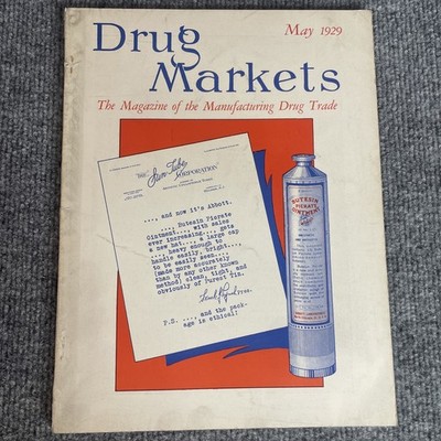 The Drug Markets Magazine May 1929 Abbott Labs Trade Journal Vintage Ads