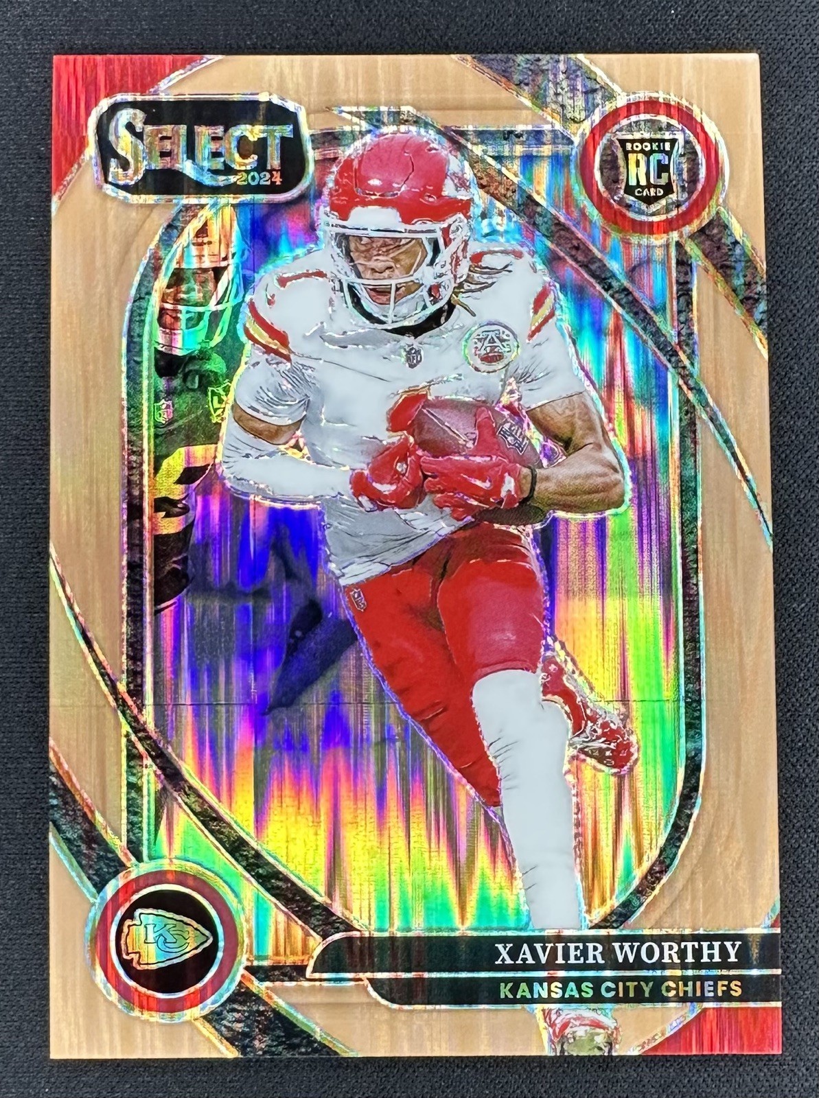 2024 Select - Xavier Worthy Club Level Copper Shock Rookie (RC) /299 Chiefs #224