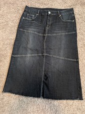 NWOT Women's Size XL BE-GIRL Long Denim Jean Skirt