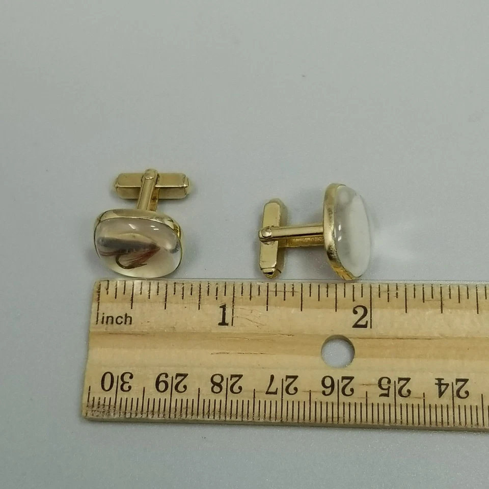 Gemelos cuadrados de pesca con mosca de colección mini ganchos reales recubiertos de resina Anson Foto 2 de 4