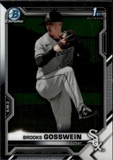 2021 Bowman Draft Chrome #BDC-21 Brooks Gosswein Chicago White Sox