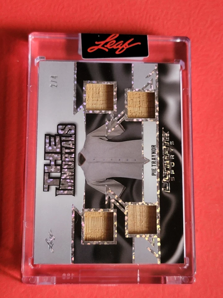 Pie Traynor GAME USED BAT Card #2/4 2024 LEAF ULTIMATE THE IMMORTALS PIRATES - Image 2 of 2