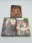Fable 1 2 3 Xbox 360 Bundle Microsoft Lot Of 3 - Tested Works All CIB COMPLETE