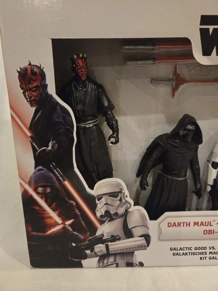 Star Wars Galactic Good Vs Evil 5 Pack 6" Figure Darth Maul Kylo Ren Obi-Wan Rey - Image 2 of 4