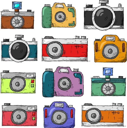 Camera Photographer Pictures Self Adhesive Wall Sticker