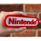 Nintendo Gaming Logo Plaque – Retro Wall Art for Game Rooms & Streaming Setups