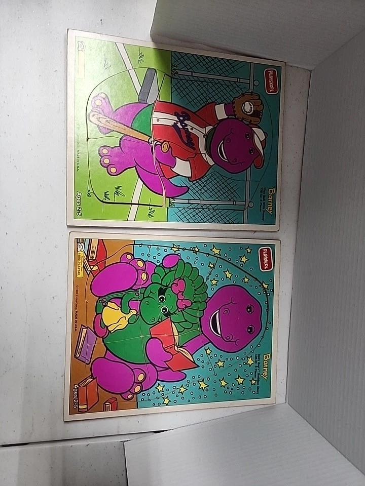 Rompecabezas Barney Playskool 1993 vintage Foto 3 de 3
