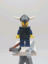Lego vik001 Viking Warrior 1d - Minifigure Vikings Sword And Axe Incl.