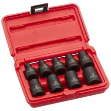 Sunex 2690SE External Star Impact Socket Set, 1/2" Drive, 9-Pieces