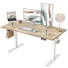TIQLAB 55 * 28 Inches Standing Desk, Adjustable Height Stand up Desk,Sit Stan...