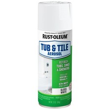 Rust-Oleum Specialty Tub  Tile Aerosol, 12 oz Gloss White- 280882