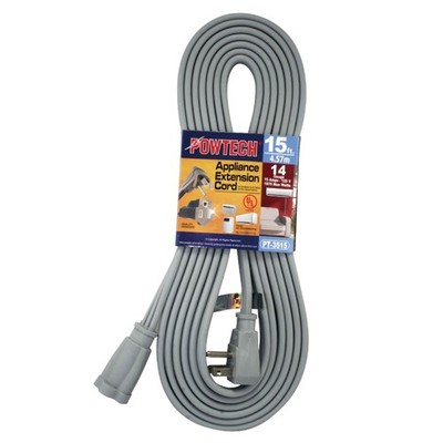 Heavy Duty 15 FT Air Conditioner and Major Appliance Extension Cord UL Listed...