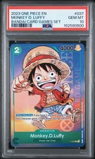 2023 ONE PIECE EN 037 MONKEY D. LUFFY BANDAI CARD GAMES PSA 10