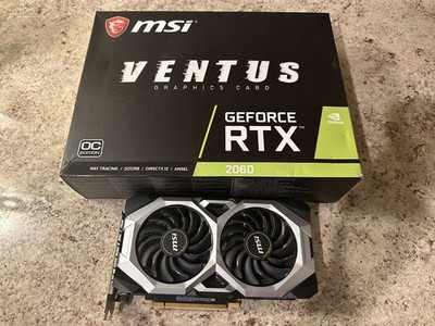 MSI GeForce RTX 2060 VENTUS 6G OC USED