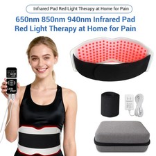 24W Waist and Shoulder Heating Pad Red Infrared Light Therapy for Pain Relief
