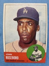 1963 Topps Scarce Semi-High #487 John Roseboro Los Angeles Dodgers No Creases EX