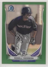 2014 Bowman Draft Top Prospects Chrome Green Refractor 89/150 Rosell Herrera y0i