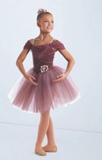 Weissman Ballet Costume Dance Love Is You  Rosewood with Hair Piece Small 4/6