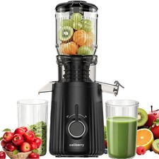 Press Juicer Machines, Slow Masticating Juicer Large Chute, Self-Feeding Juice