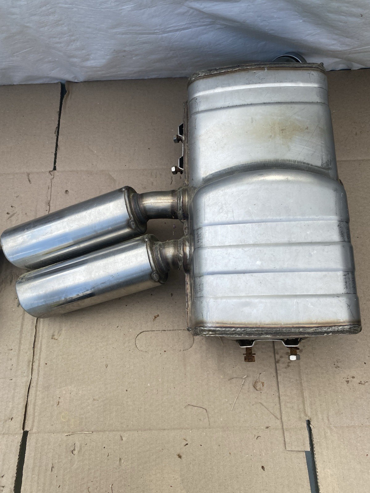 02-07 Maserati M138 Coupe 4200 Exhaust Muffler Quad Tips Left and Right OEM