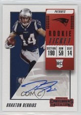 2018 Panini Contenders Rookie Ticket Auto Braxton Berrios #191 Auto 0a6