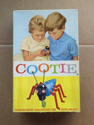 1949 Schaper Cootie Build A Cootie Bug Game Complete