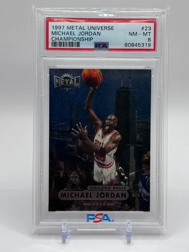 1997-98 Metal Universe Championship Preview - Michael Jordan #23 PSA 8