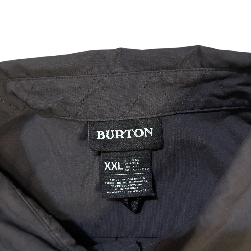 Camisa Burton Ridge Manga Larga Gris Para Hombre XXL Embalable Senderismo Aire Libre Foto 3 de 4