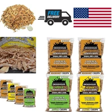 All Natural Wood Chips 4 Pack Hickory Apple Alder Ideal for Grilling