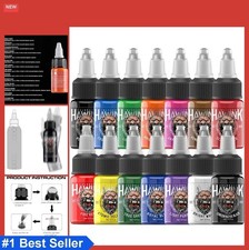 Tattoo Ink Set 1/2 oz 15 ml 14 Colors Pigment Kit Shading Liner Professional