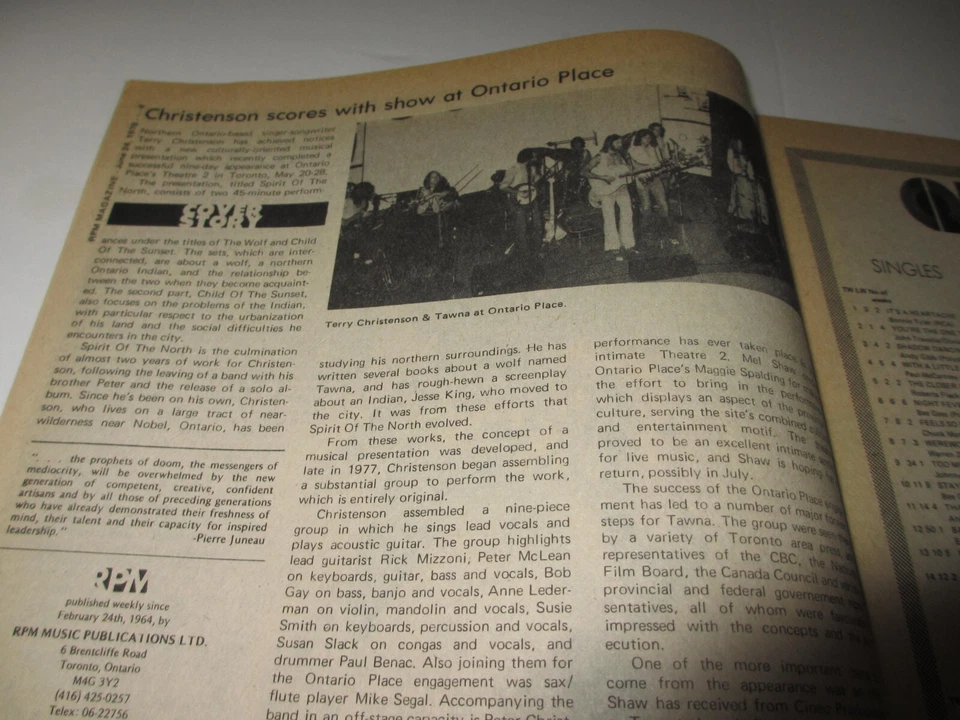 TERRY CHRISTENSON RPM Weekly magazine June 24 1978 Christopher Ward Q-107 Petty Foto 2 de 4