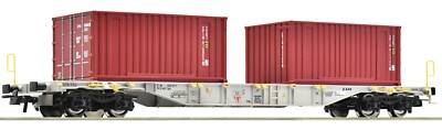 Roco H0 77345 - Containertragwagen, AAE NEU + OVP