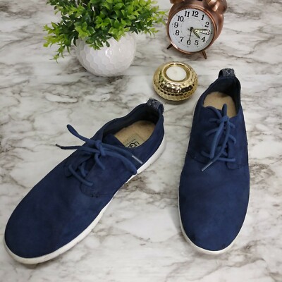 Men UGG BOWMORE 1006692 Navy Suede Light Weight Size 10 