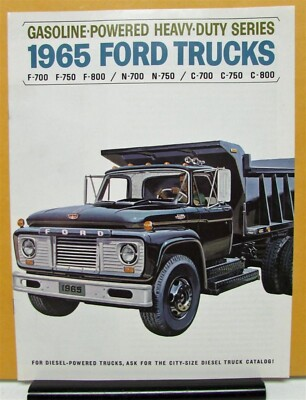 #ad #ad 1965 Ford Gas Heavy Duty Truck Series F N C 700 750 800 Sales Brochure Original $15.41