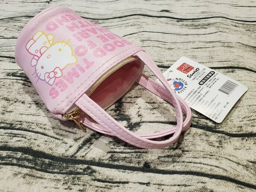 Hello Kitty Mini Coin Bag Cute Pink Gift Girl Hang Bucket Limited Rare Gift New - Picture 5 of 17