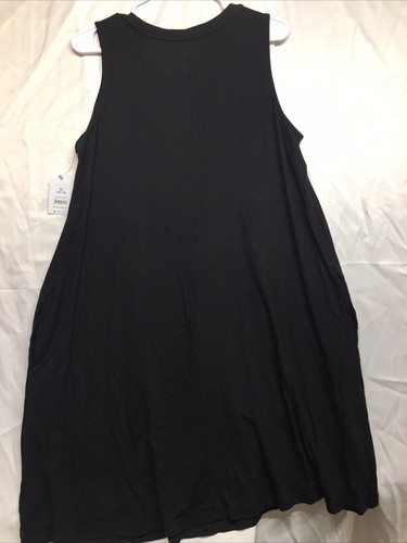 Time & Tru Women’s Sleeveless Knit Dress Size (Black Soot) XL (16-18) - Picture 7 of 11