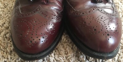 Vintage Stetson Mens Size 10 D/B Leather Burgundy Tassel  display picture 1
