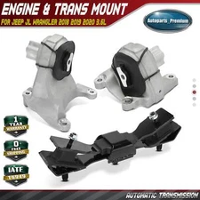 3x Engine Motor & Transmission Mount for Jeep JL Wrangler 2018 2019 2020 V6 3.6L