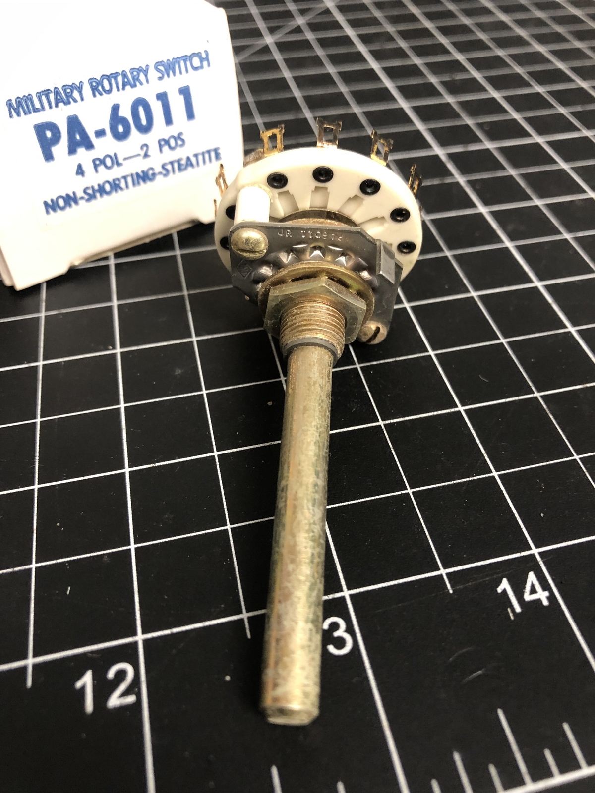 NIB! PA6011 CRL Components 4 POL 2 POS Military Style Rotary Switch