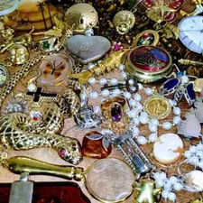 1 pound  "Estate finds" old &new Coins, Jewelry, Stamps, Watch, see details-#3RR
