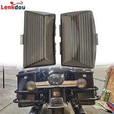 Smoke Fender Tips Light Lens Cover For Harley Touring Electra Glide FLHT Softail