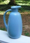 FRANKOMA POTTERY~Robin Egg Blue Ewer ~Pitcher ~Jug~8"